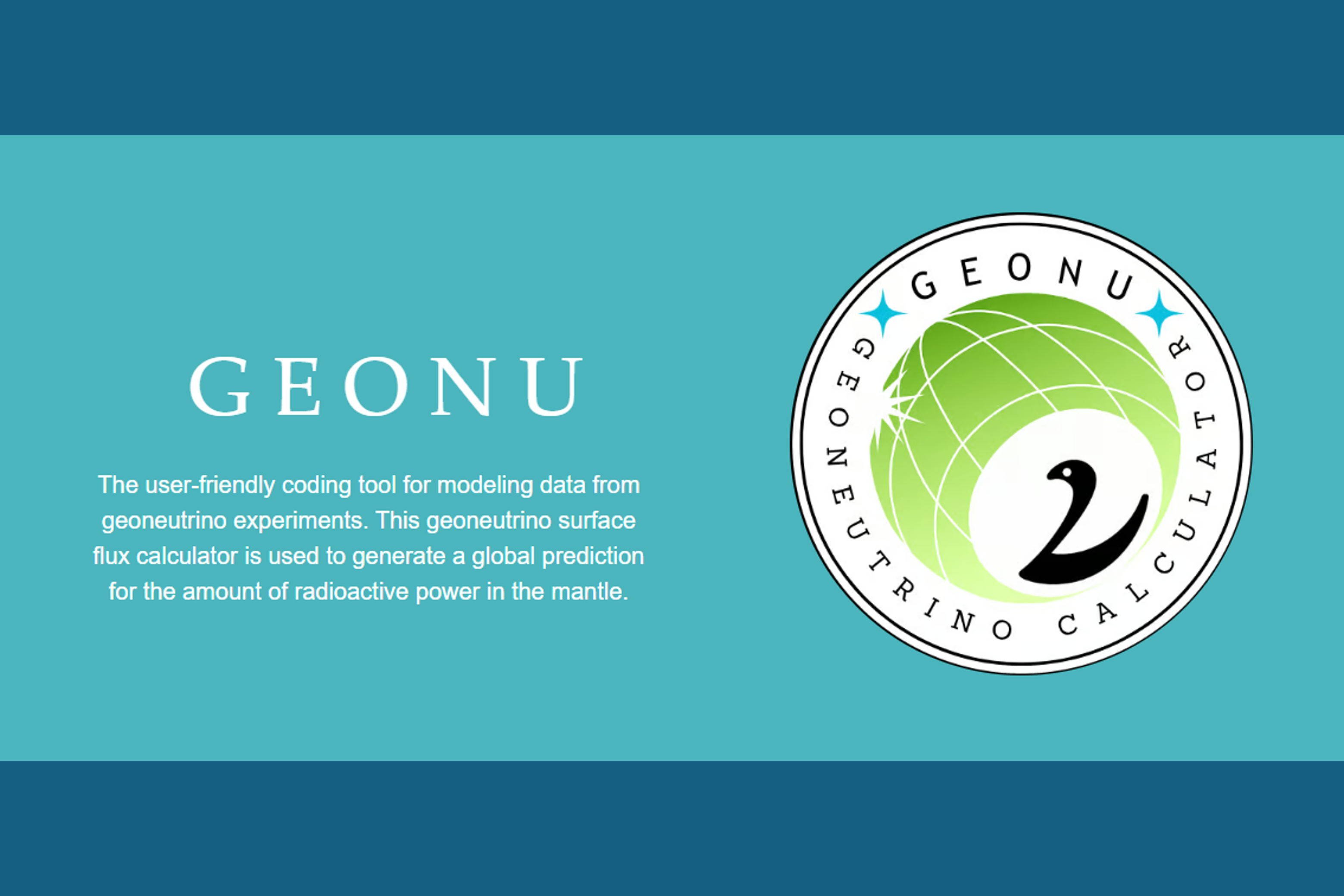 GEONU website launched: Calculate geoneutrino flux by yourself!